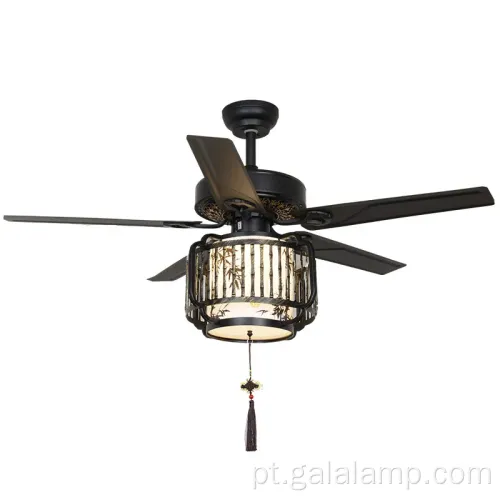 Lustre de ventilador de teto clássico para decoração de casa